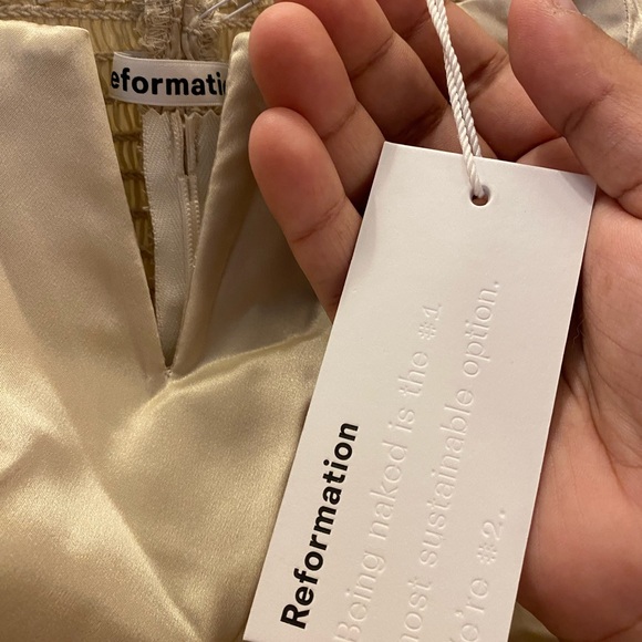 Reformation daisy silk crop top NWT - Picture 5 of 6